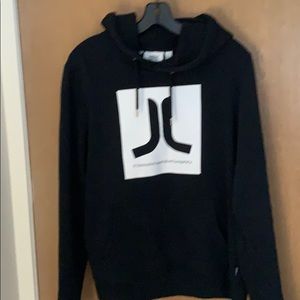 J Lindeberg Black Logo Hoodie - Unisex